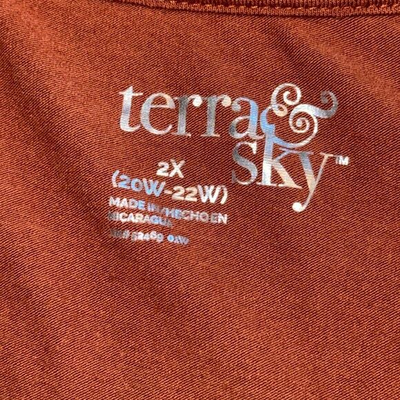 TERRA & SKY Long‎ sleeve top- size 2XL - Picture 5 of 6